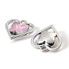 UV Plating Alloy Glass Pendants FIND-K032-21P-3