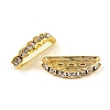 Brass Crystal Rhinestone Spacer Bars RB-T019-02B-G-2