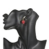 Handmade Lampwork & Acrylic Stud Dangle Earrings EJEW-JE07216-3