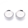 304 Stainless Steel Brooch Cabochon Settings X-STAS-E547-08H-P-2