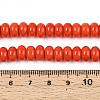 Opaque Spray Painted Glass Beads X-GLAA-ZX008-8mm-18M-4