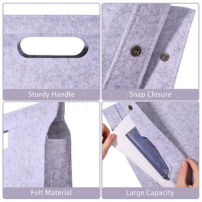 Rectangle Felt Purse Organizer Insert DIY-WH0899-816A-1