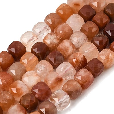 Natural Red Rabbit Hair Rutilated Quartz Beads Strands GG-CBA4808-B02-04-1