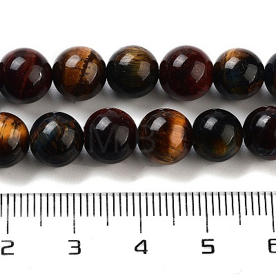 Natural Tiger Eye Beads Strands X-G-G448-8mm-21AB-1