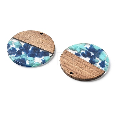 Resin and Walnut Pendants FIND-R051-05A-1