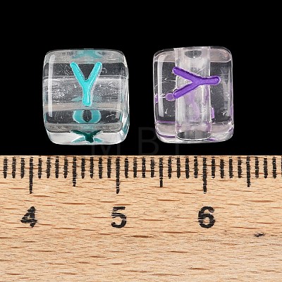 Acrylic European Beads MACR-I042-01Y-1