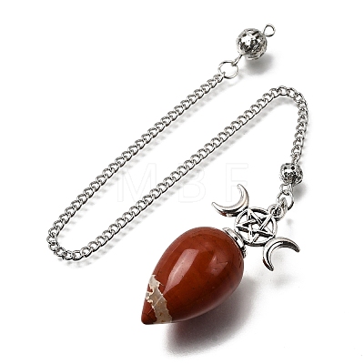 Natural & Synthetic Gemstone Dowsing Pendulum Pendants GG-CBA6D08-A-1