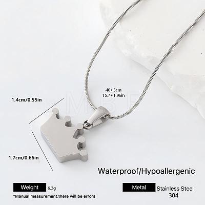 304 Stainless Steel Pendant Necklaces DT5242-3-1