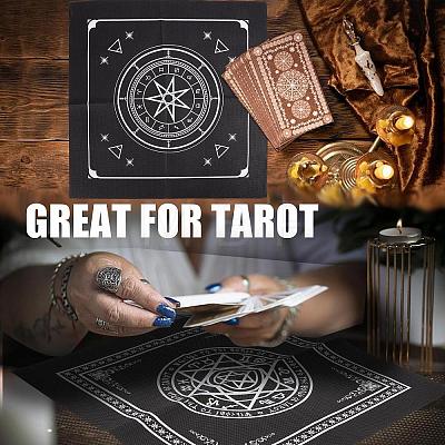 2 Sheets 2 Style Non-Woven Fabric Tarot Tablecloth for Divination AJEW-CN0001-62B-1