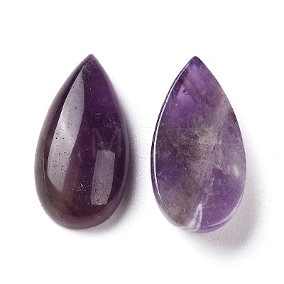 Natural Amethyst Cabochons G-P384-M02-1