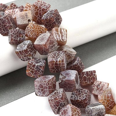 Natural Weathered Agate Beads Strands G-Q169-C04-02A-1