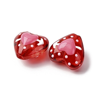 Glass Enamel Beads GLAA-Q125-01C-1