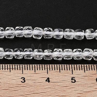 Natural Quartz Crystal Rock Crystal Beads Strands G-H042-A45-02-1