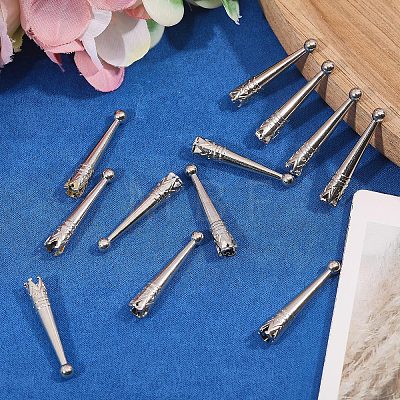 12Pcs Zinc Alloy Cord End FIND-CA0011-78P-1
