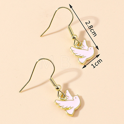 Zinc Alloy Enamel Dangle & Drop Earrings FS-WGC3D93-17-1