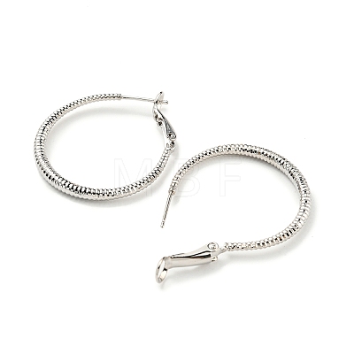 Twisted Big Ring Huggie Hoop Earrings for Girl Women KK-C224-05P-01-1