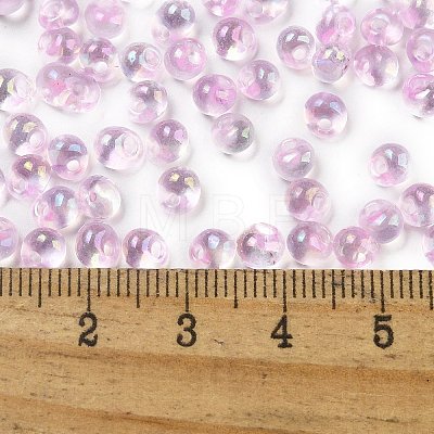 6/0 Inside Colours Glass Seed Beads SEED-A034-03D-1