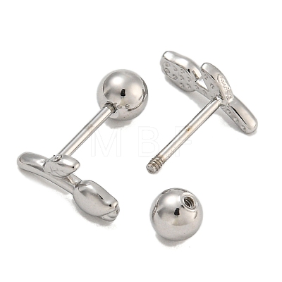 304 Stainless Steel Cartilage Earrings EJEW-B066-01G-P-1