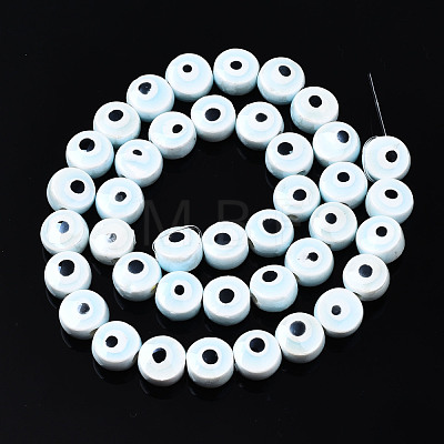 Handmade Porcelain Ceramic Beads Strands PORC-T006-04O-1