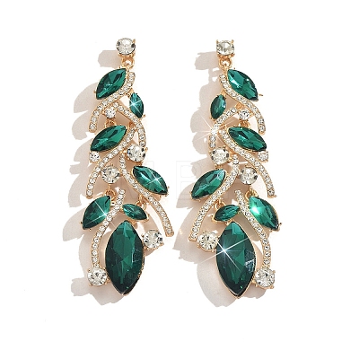 Alloy & Crystal Rhinestone Dangle Stud Earrings FS-WGBC3A8-03-1
