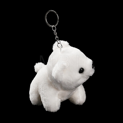 Cartoon PP Cotton Plush Simulation Soft Stuffed Animal Toy Bear Pendants Decorations HJEW-K043-10-1