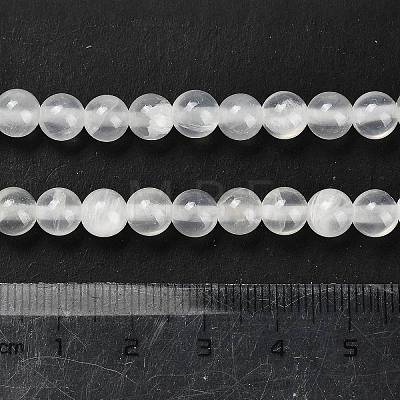 Natural White Jade Beads Strands G-B128-A02-02-1