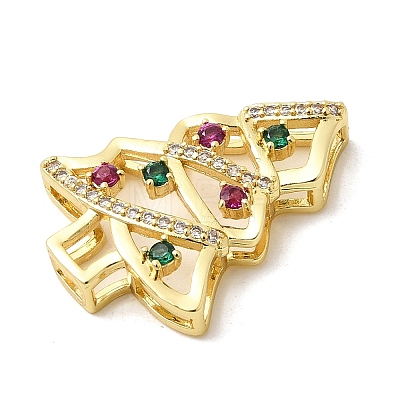 Brass Micro Pave Cubic Zirconia Pendants KK-L258-01G-B01-1