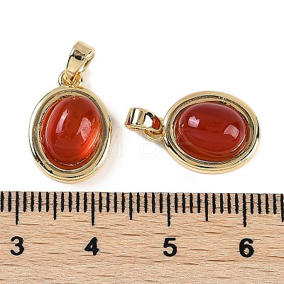 Natural Carnelian(Dyed & Heated) Pendants KK-P283-45G-1