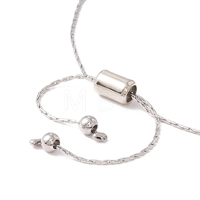 Polyester Tassel & Heart Charm Slider Bracelets for Women STAS-P302-13P-1
