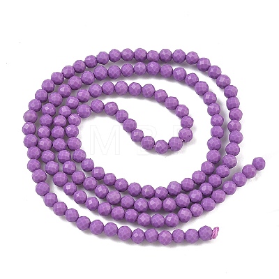Synthetic Lepidolite/Purple Mica Beads Strands LS-G-G823-16-3mm-01-1