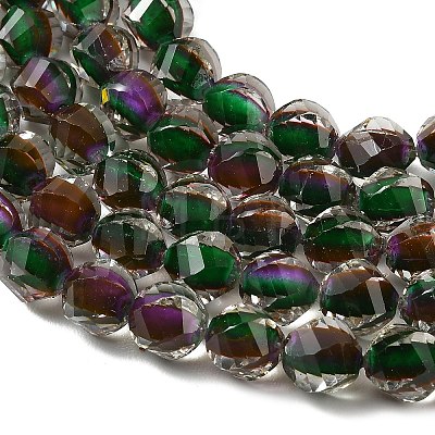 Two Tone Resin Beads Strands GLAA-T035-02H-1