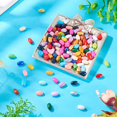 300Pcs Spray Painted Schima Wood Beads WOOD-TA0002-83B-1