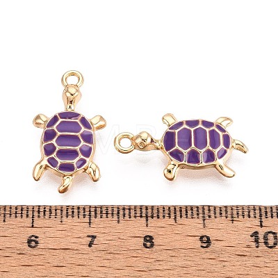 Alloy Enamel Pendants PALLOY-T092-26G-05-1