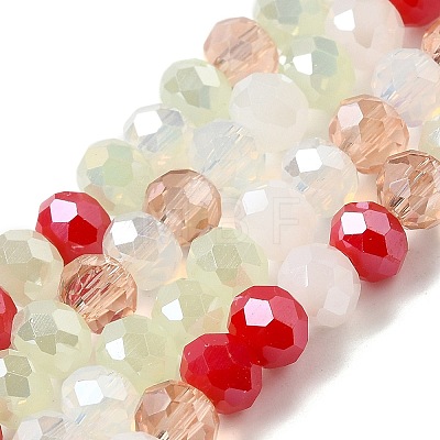 Glass Beads Strands EGLA-A034-M6mm-10-1