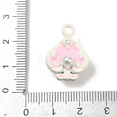 Spray Painted Alloy Pendants PALLOY-S038-07A-1