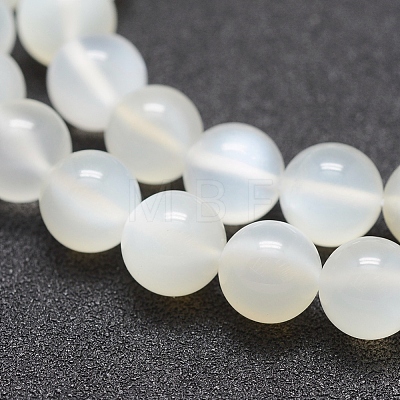 Natural White Moonstone Beads Strands G-J373-13-10mm-1