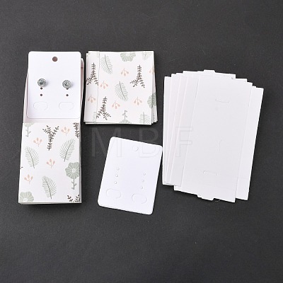 Kraft Paper Boxes and Earring Jewelry Display Cards CON-L015-A06-1
