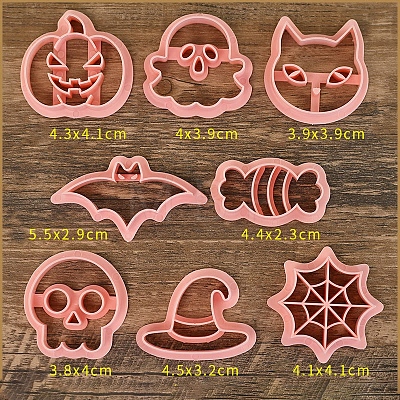 Halloween Plastic Cookie Molds PW-WG8A39C-01-1