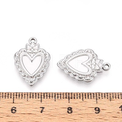304 Stainless Steel Pendant Cabochon Settings STAS-T067-03P-1