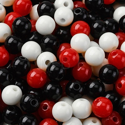 Opaque Acrylic Beads SACR-Q004-01D-1