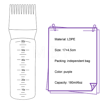 Hair Dye Empty Bottle Applicator MRMJ-WH0056-23B-1