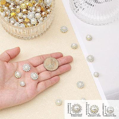 150Pcs 3 Style Flower Sew on Rhinestone DIY-CA0005-32-1