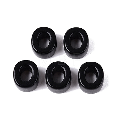 Opaque Acrylic European Beads OACR-M027-01O-08-1