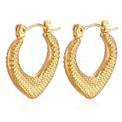 European and American Cross-Border Fashion Ladies' Stainless Steel V-Shaped Hoop Earrings PW-WGDDEAE-01-1