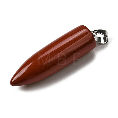 Natural Mixed Stone Pointed Pendants G-F820-12-1