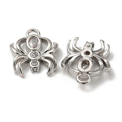 Brass Micro Pave Cubic Zirconia Charms LS-KK-Q809-01P-1