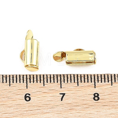 SHEGRACE Brass Slide On End Clasp Tubes XGRQ1R438-356G-1