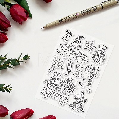   9 Sheets 9 Style PVC Plastic Stamps DIY-PH0006-80A-1