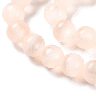 Natural Selenite Beads Strands G-C142-01C-08-1