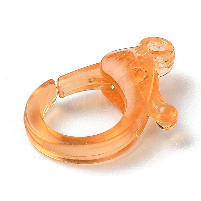 Transparent Plastic Lobster CLaw Clasps KY-H005-A03-1